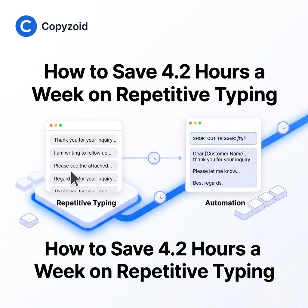 How to Save 4.2 Hours a Week on Repetitive Typing
