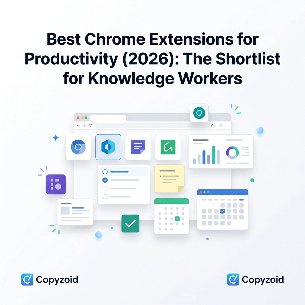 Best Chrome Extensions for Productivity (2026): The Shortlist for Knowledge Workers
