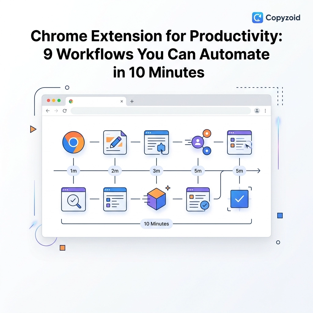 Chrome Extension for Productivity: 9 Workflows You Can Automate in 10 Minutes